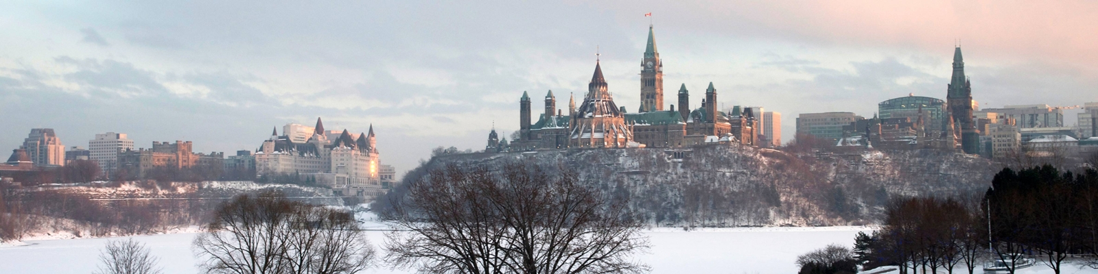 Parliament Hill Ottawa, from across the river